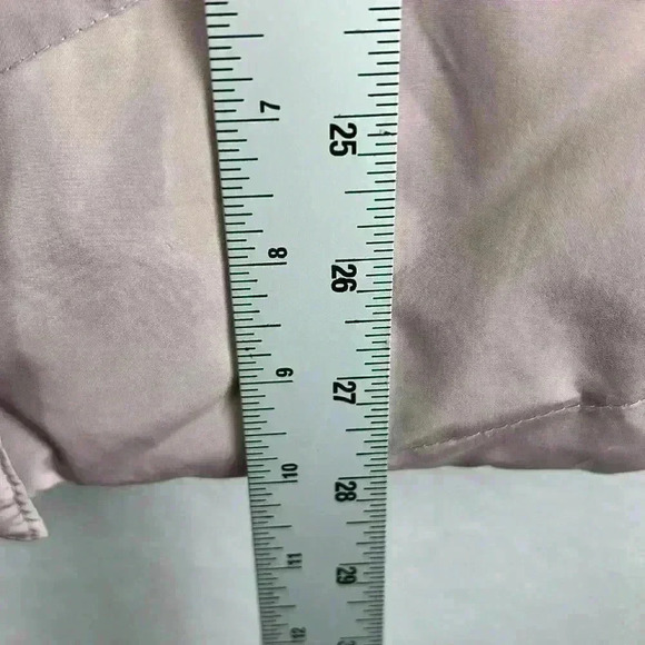 Anne Klein Women’s Quilted Down Jacket Size Small Blush Pockets Knit Cuffs - Picture 12 of 12